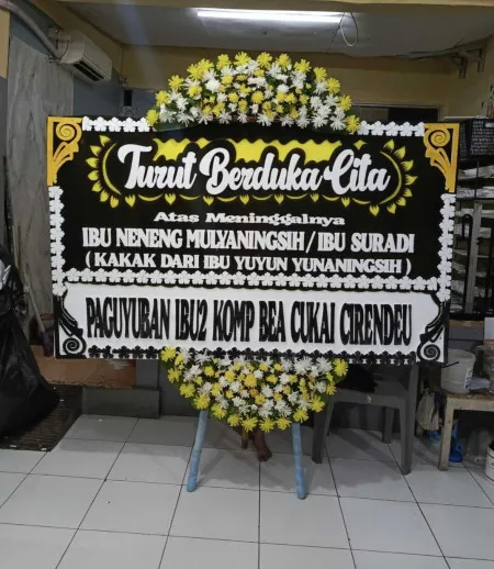 Papan Bunga Duka Ciputat